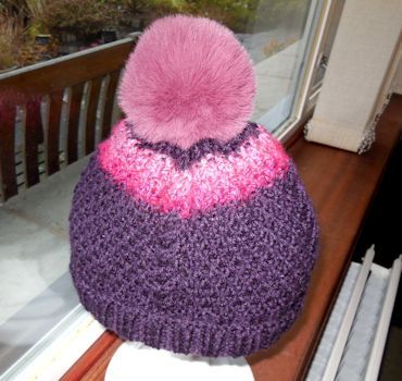 Jan Clark made this hat for friends and family for Christmas.